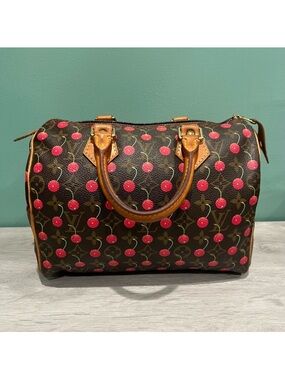 Louis Vuitton Takashi Murakami Speedy 25 Monogram Cerises (Cherry)